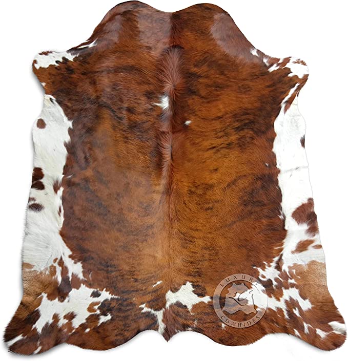 Brindle White Belly Cowhide Rug